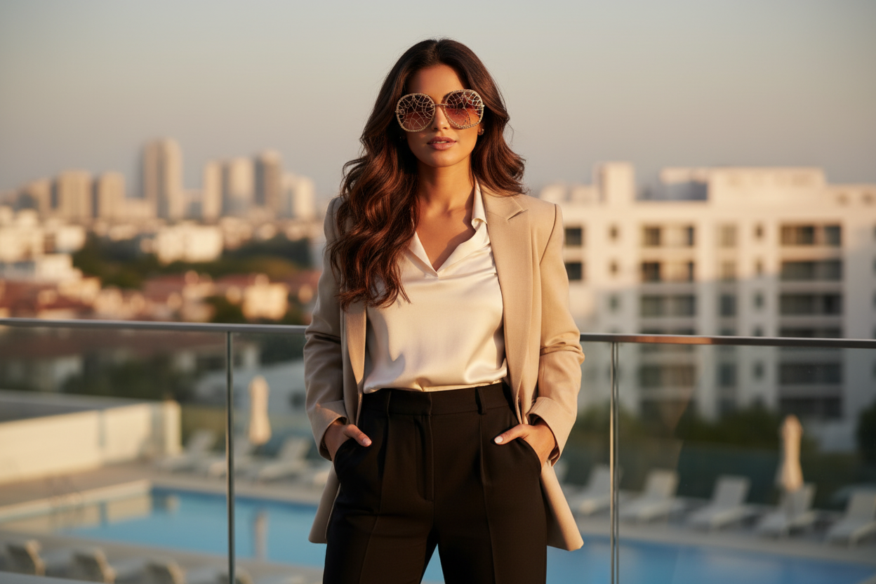 Round Gold Spiderweb Design Sunglasses