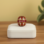 Red Golden White Bead