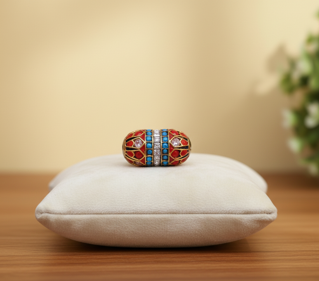 Multicolor Ornate Bead