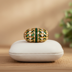 Emerald Polki Gold Bead