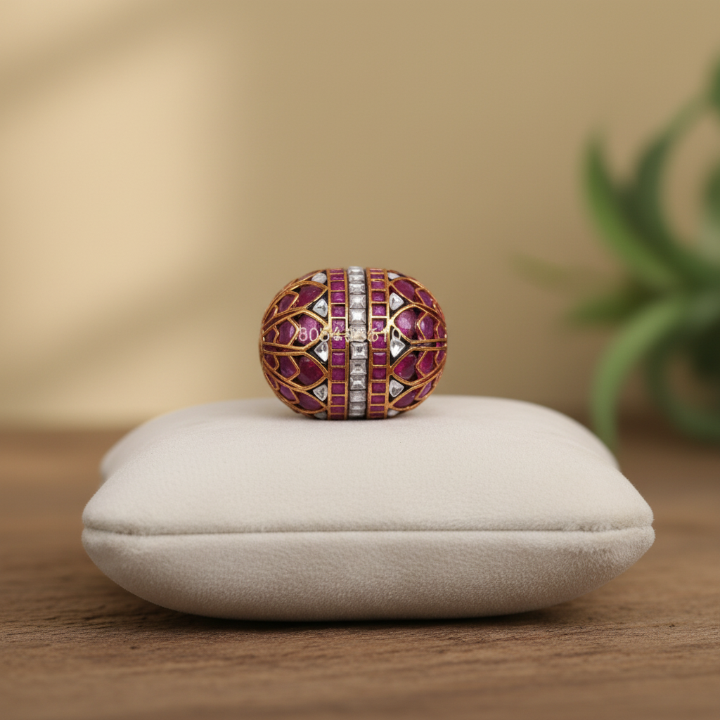 Ruby Polki Gems Bead