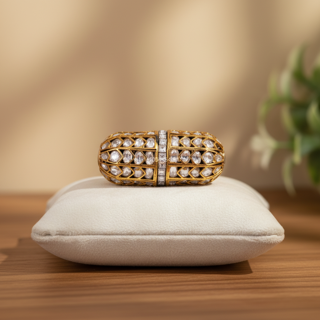 Gold Polki Bead Connector