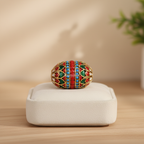 Colorful Embellished Statement Bead
