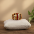 Ornate Coral Pearl Bead