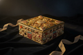 Ornate Gemstone & Gold Invitation Box
