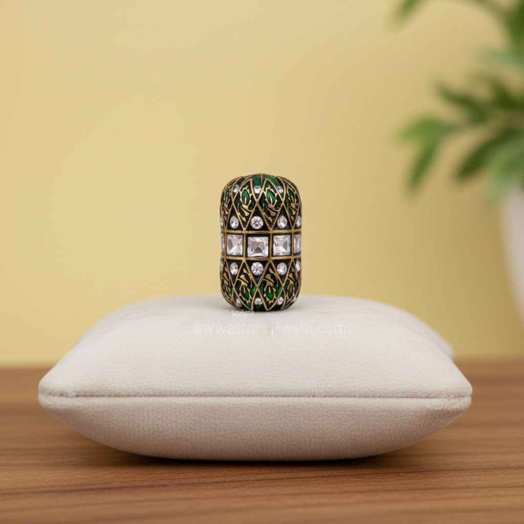 Ethnic Enamel Kundan Bead
