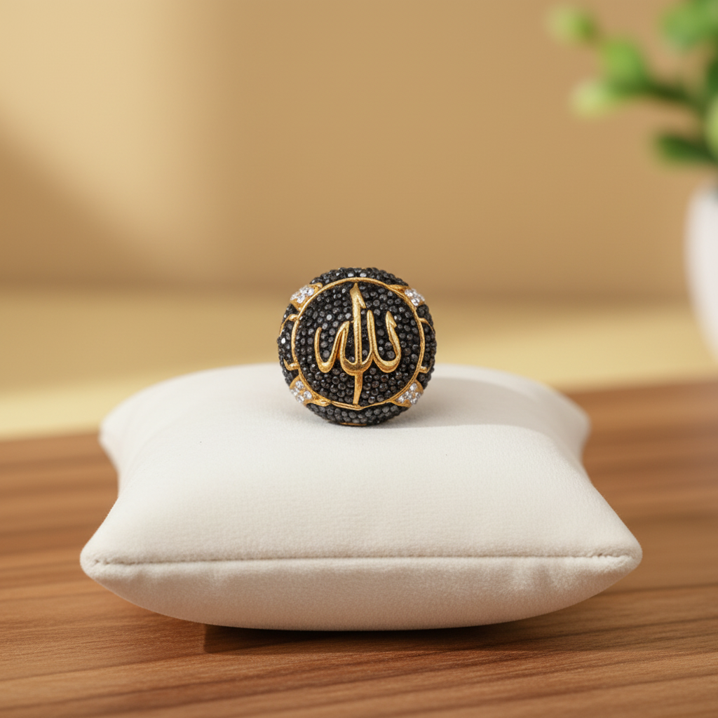 Allah Rhinestone Charm Bead