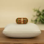 Ornate Gold Enamel Oval
