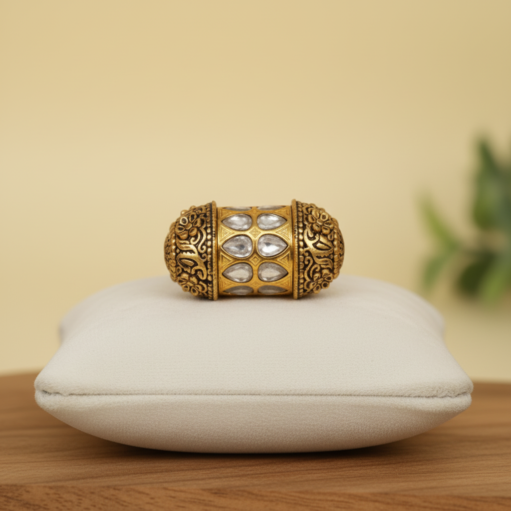 Antique Gold Tear-Drop Barrel