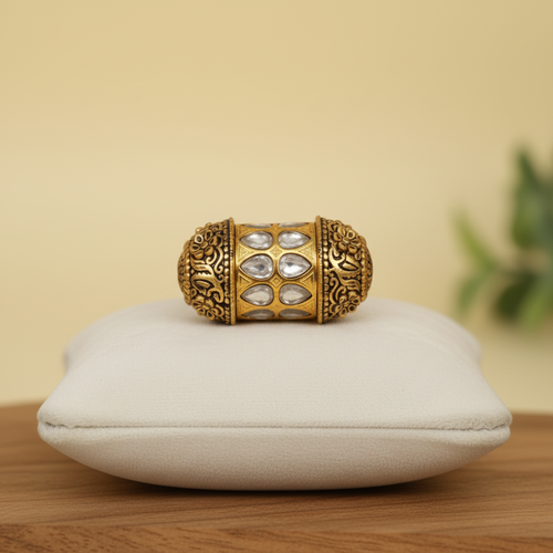 Antique Gold Tear-Drop Barrel