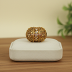 Ornate Gold Jeweled Bead
