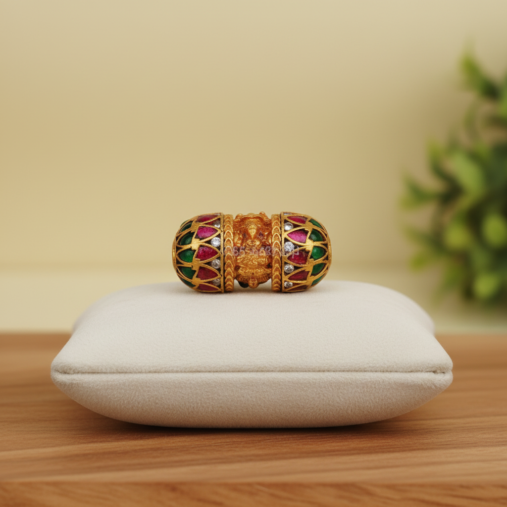 Ganesha Multicolor Jeweled Barrel