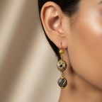 Crystal Sphere Drop Earrings