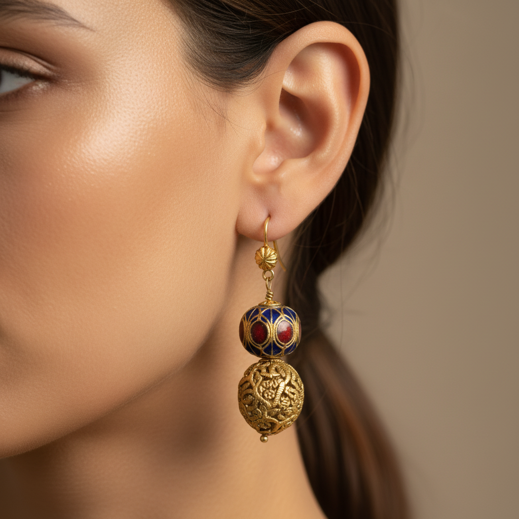 Antique-Inspired Gold Dangles