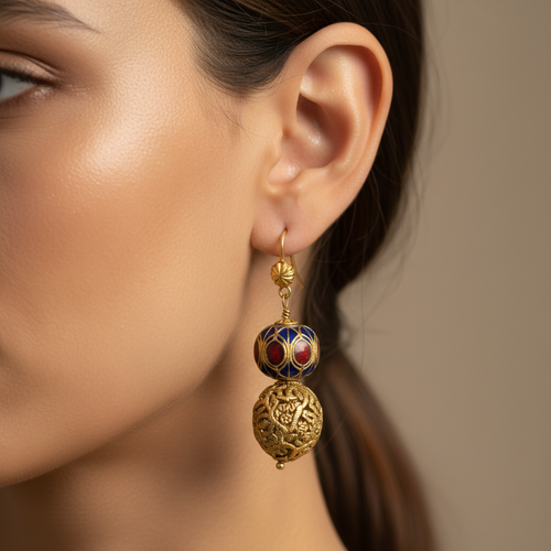 Antique-Inspired Gold Dangles