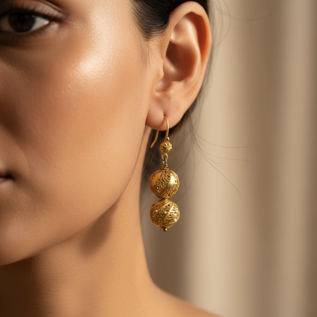 Heritage Filigree Gold Drops