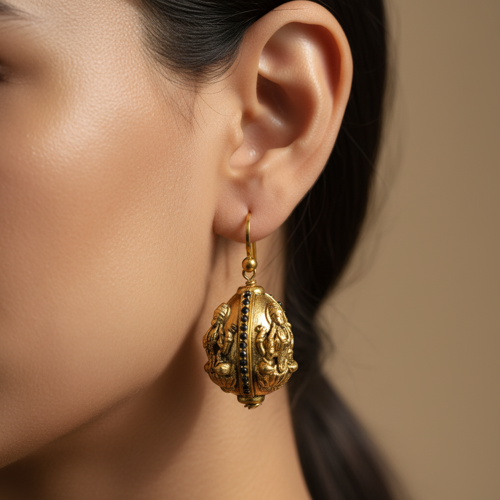 Imperial Ornate Gold Earrings