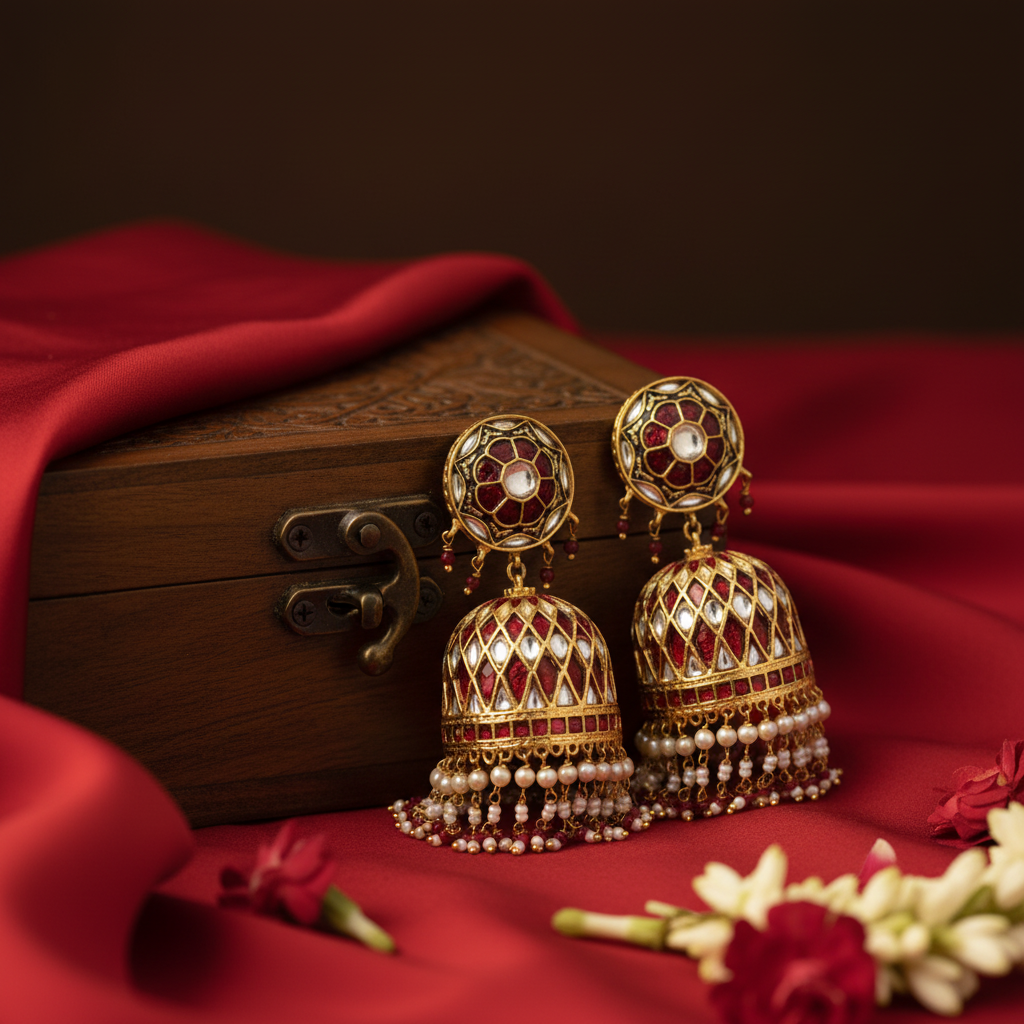 Embellished Jhumka Earrings