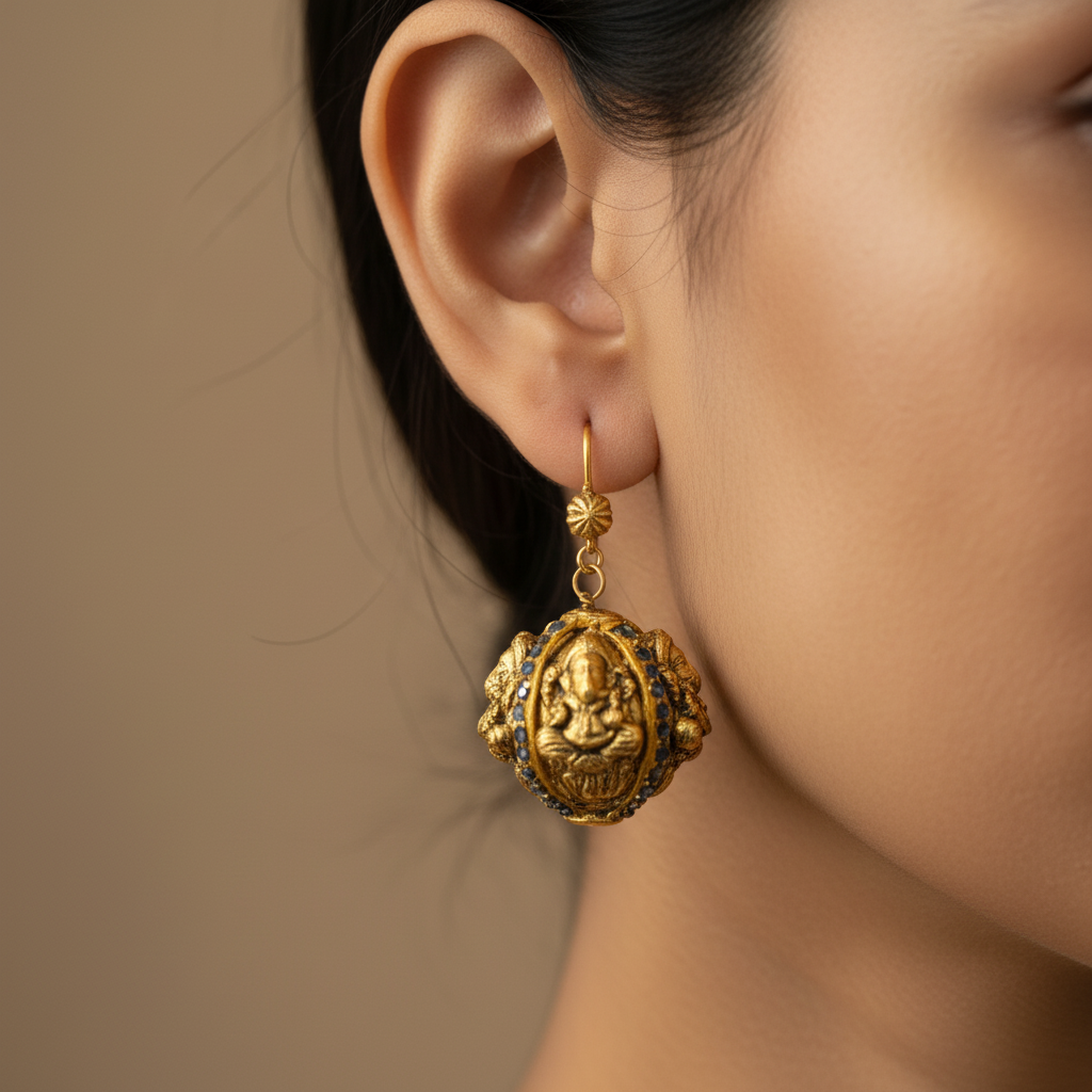 Divine Gold Drop Earrings