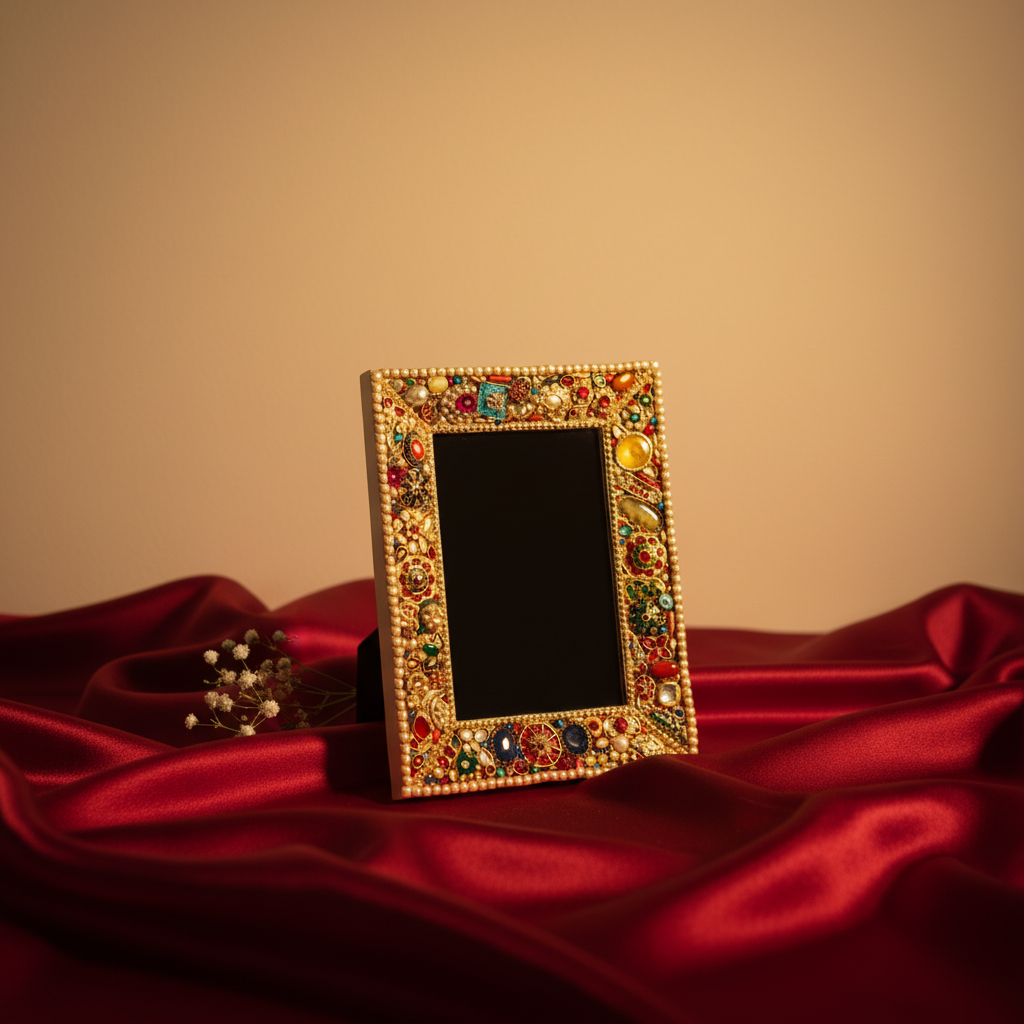 Ornate Jeweled Photo Frame