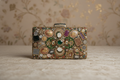 Ornate Hand-Embellished Jewel Stone Clutch