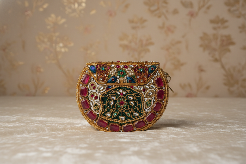 Ornate Embellished Clutch Bag