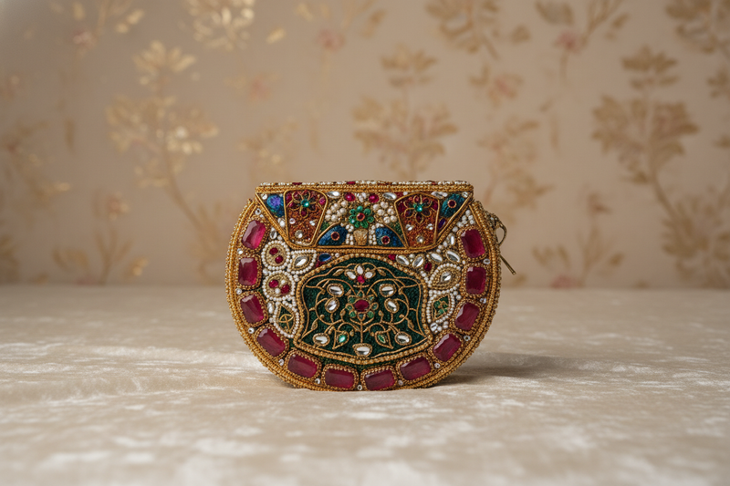 Ornate Embellished Clutch Bag