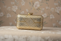 Sparkling Gold Embellished Clutch