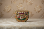 Ornate Multi-Gemstone Gold Clutch Bag