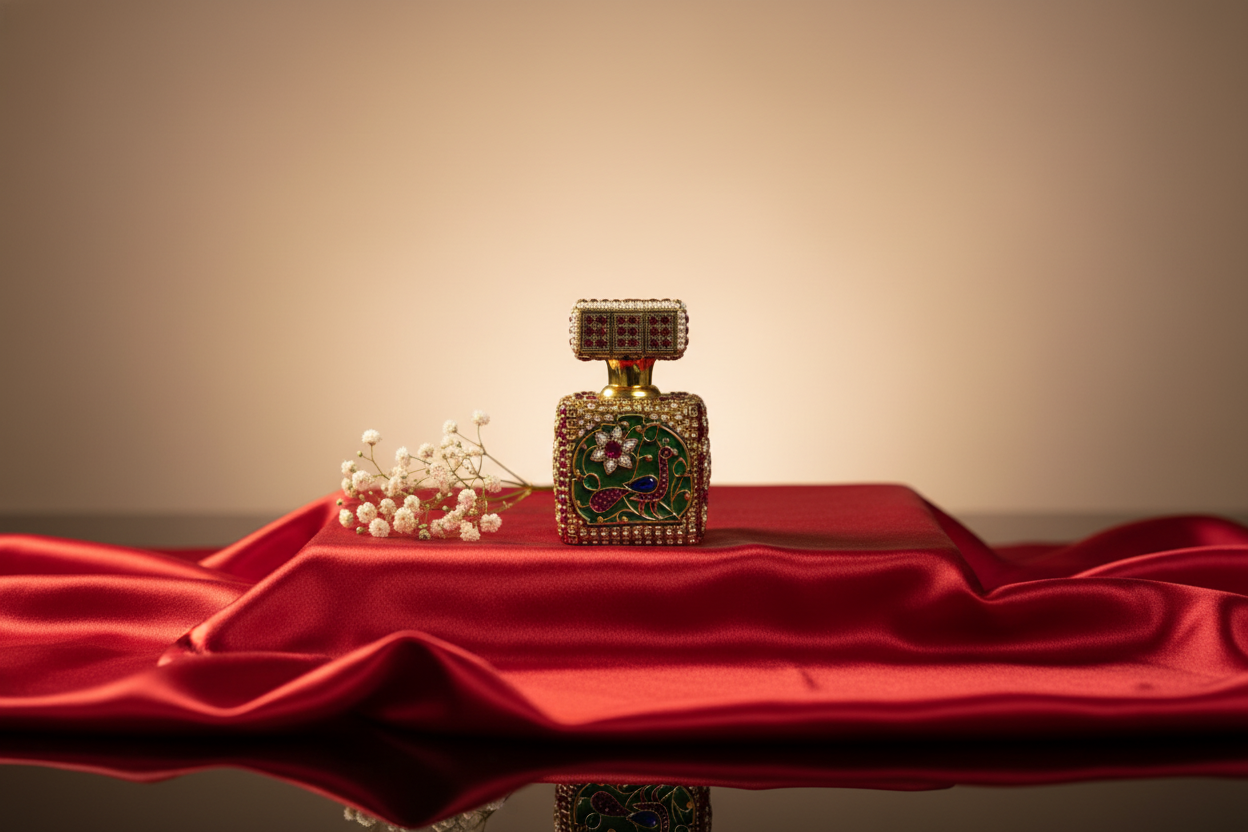 Exquisite Gemstone & Enamel Itar Bottle