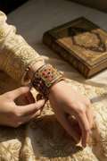 Ornate Multi-Stone Kundan-Style Bangle