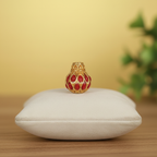 Red Gold Lantern Bead