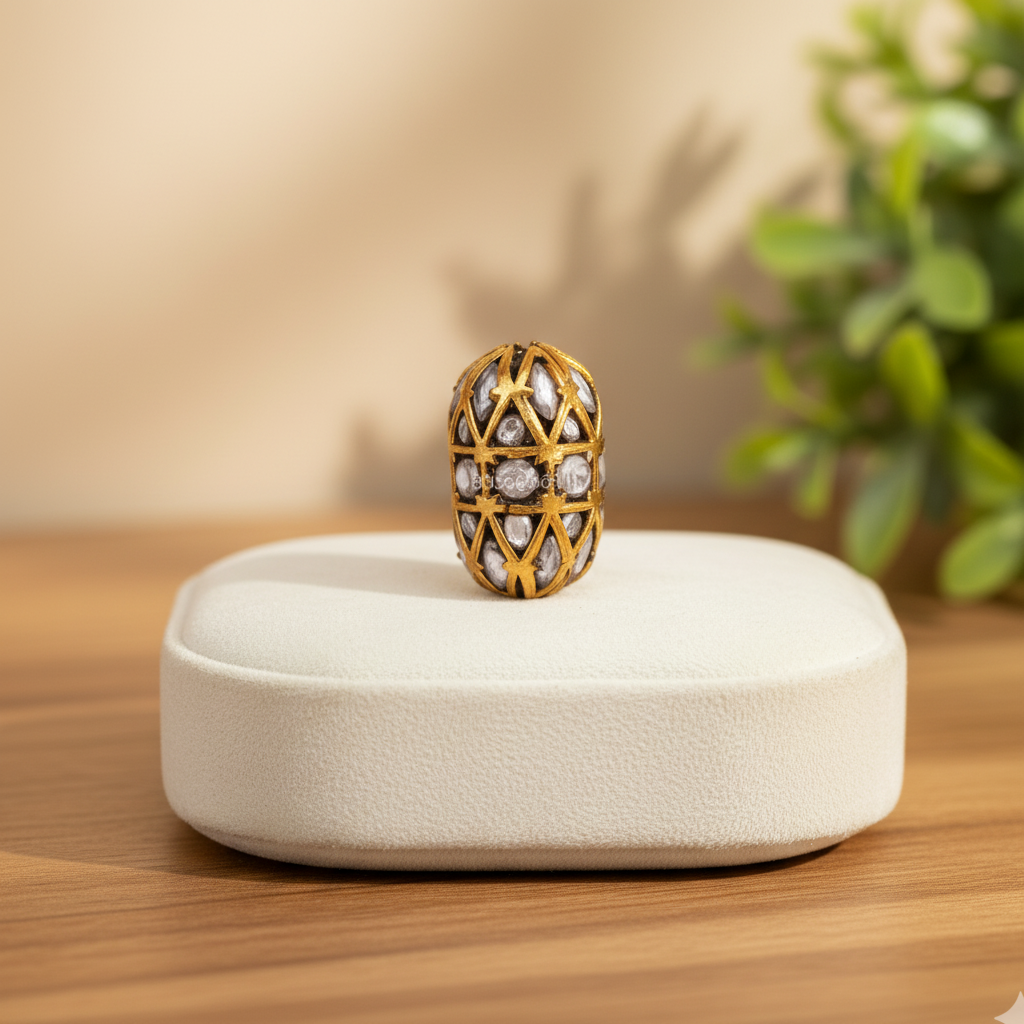 Geometric Diamond Bead