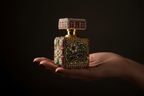 Exquisite Gemstone & Gold Itar Bottle