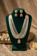 Multi-Strand Pearl and Kundan Necklace
