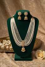 Multi-Strand Pearl and Kundan Necklace