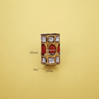 Golden Red Stone Bead