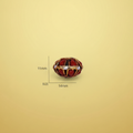 Red Gold Bead