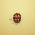 Red Golden White Bead
