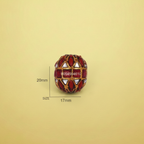 Red Golden White Bead