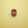 Red Gold Embellished Bead