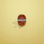 Red Gold Embellished Bead
