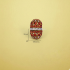 Red Coral Designer Bead
