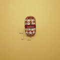 Red Gold Kundan Bead