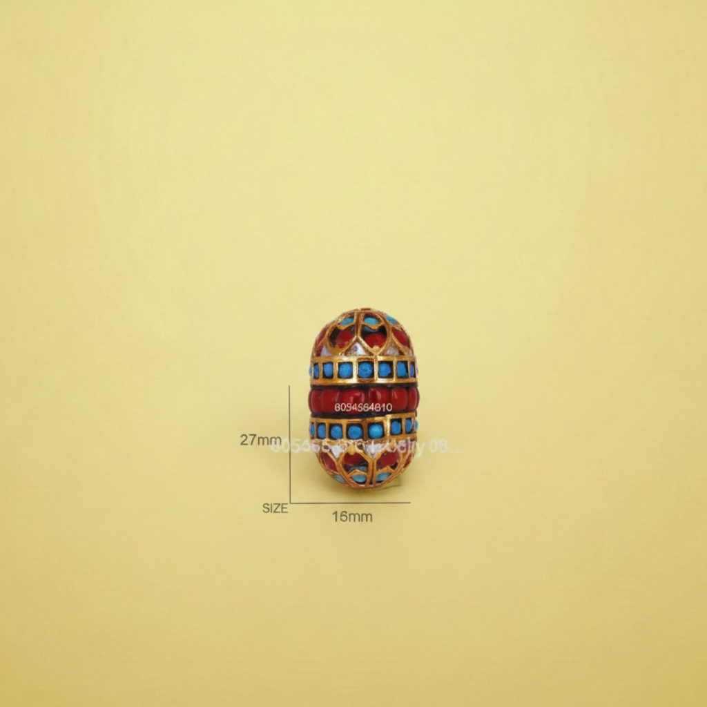 Barrel Enamel Bead