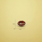 Ornate Red Beaded Charm