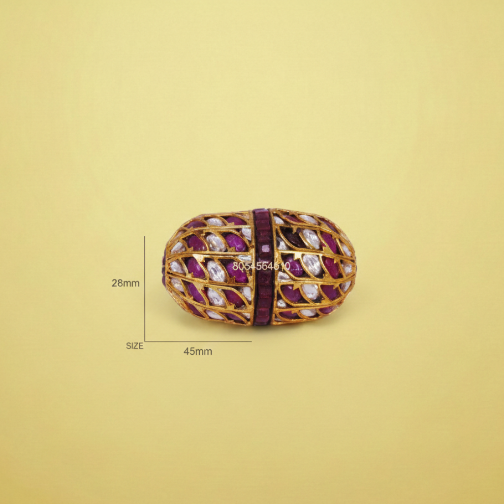 Ruby Polki Bead
