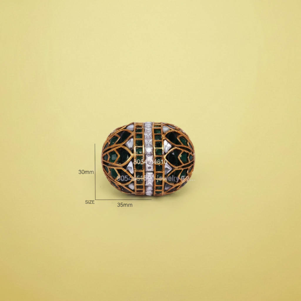 Emerald Gold Spacer Bead