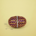 Ruby Gold Filigree Bead