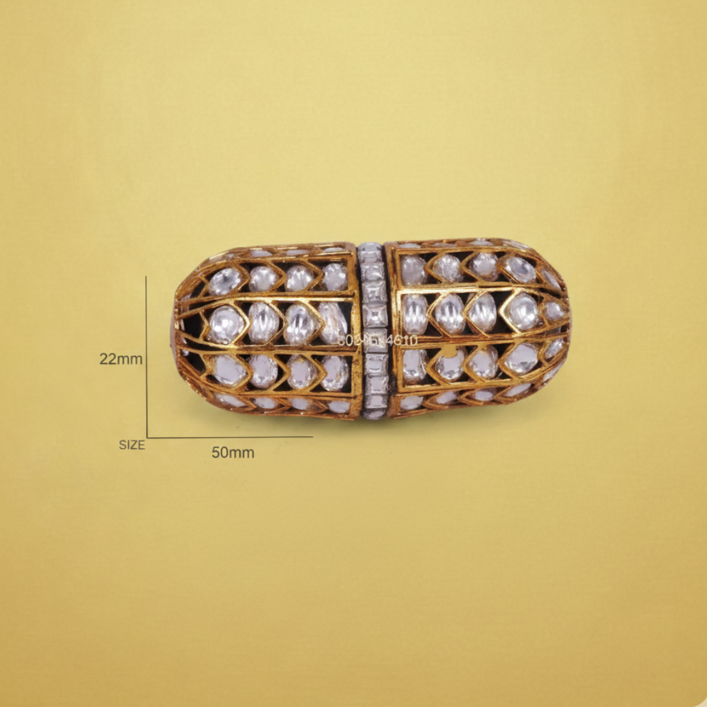 Gold Polki Bead Connector